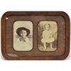 Image 2 : Walnut Framed Turn of the Century Sepia Photos