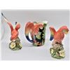 Image 2 : Three 1986 Fitz and Floyd Ceramic Parrots