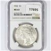 Image 1 : 1922 Silver Peace Dollar NGC MS63