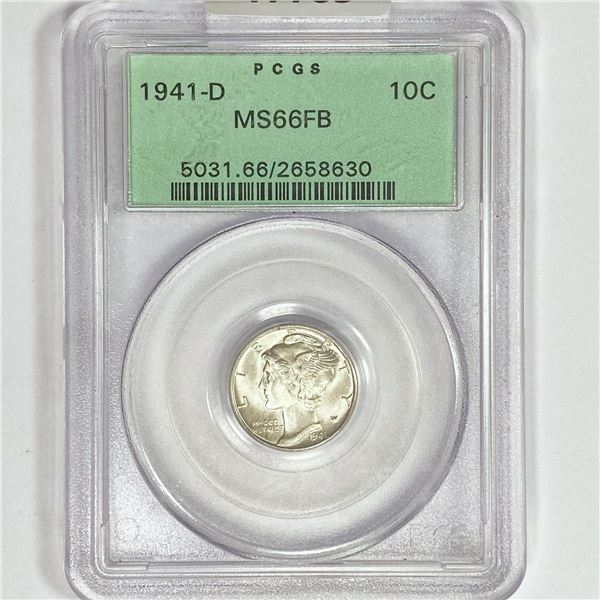 1941-D Mercury Silver Dime PCGS MS66 FB
