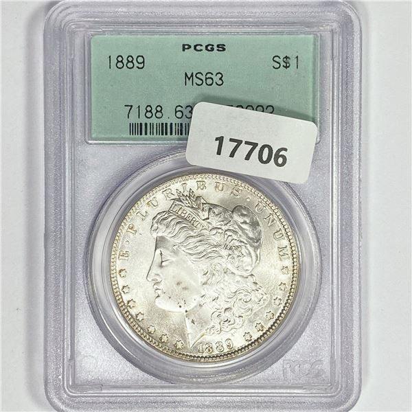 1889 Morgan Silver Dollar PCGS MS63
