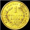 Image 2 : 1851 Rare Gold Dollar ABOUT UNCIRCULATED