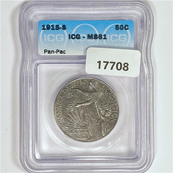 1915-S Panama-Pacific Half Dollar ICG MS61