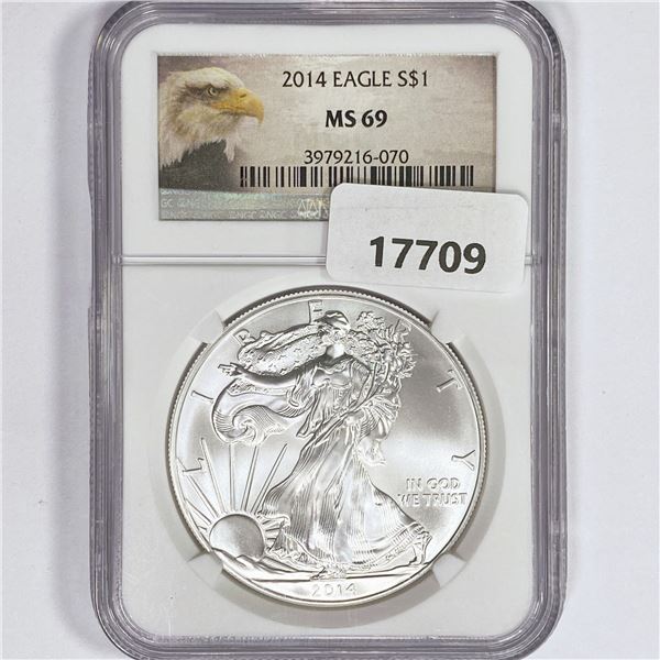 2014 American Silver Eagle NGC MS69