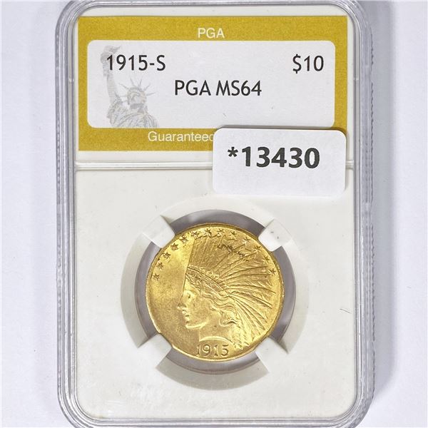 1915-S $10 Gold Eagle PGA MS64