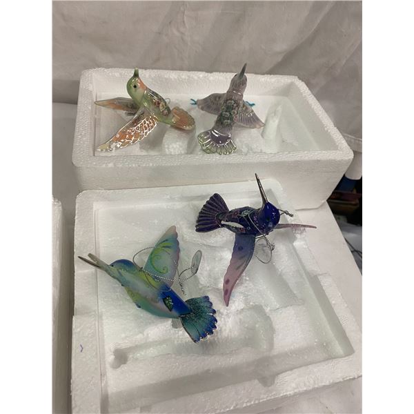 Glass humming birds