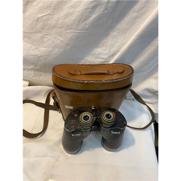 Binoculars in case
