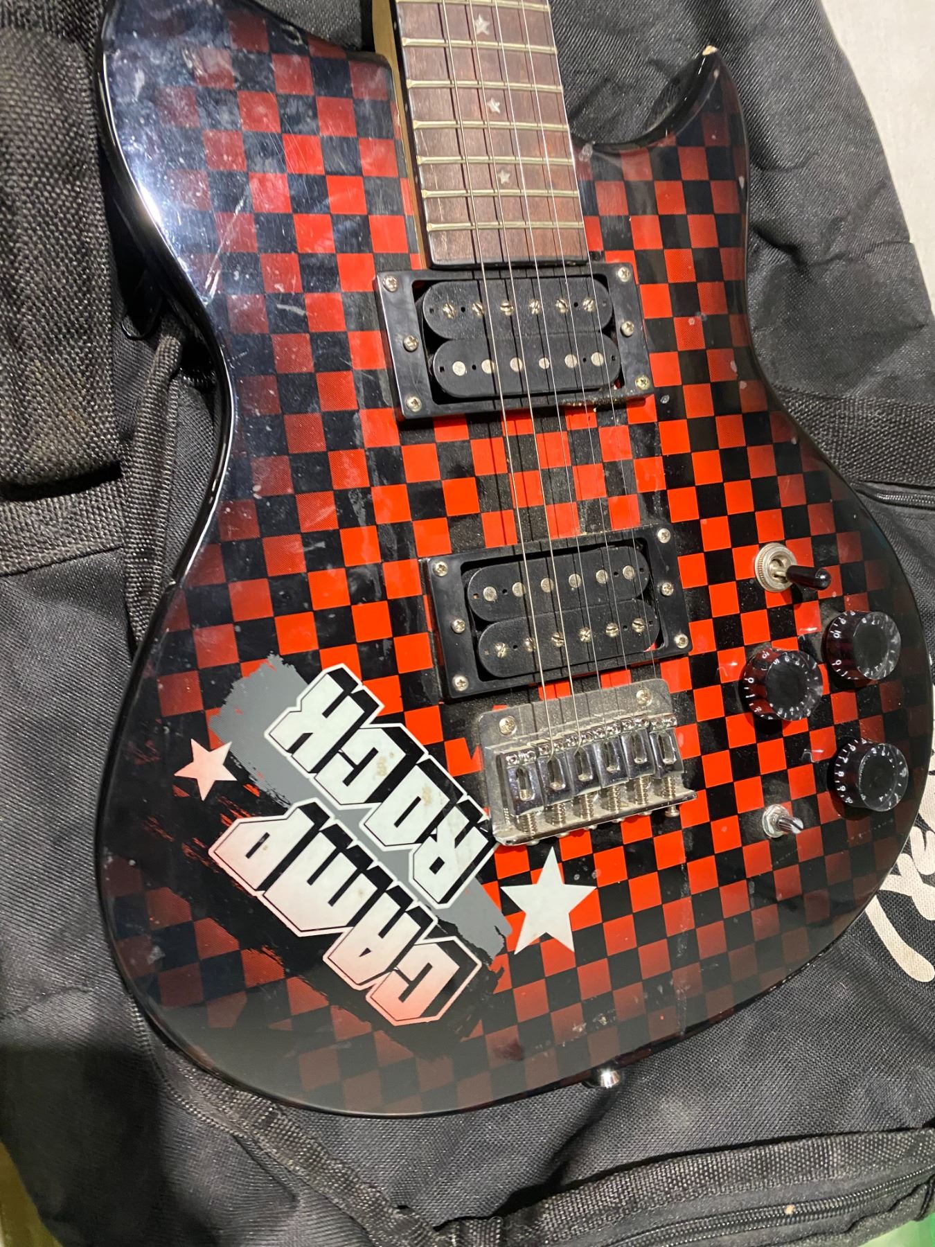 Disney Washburn electric guitar with bag