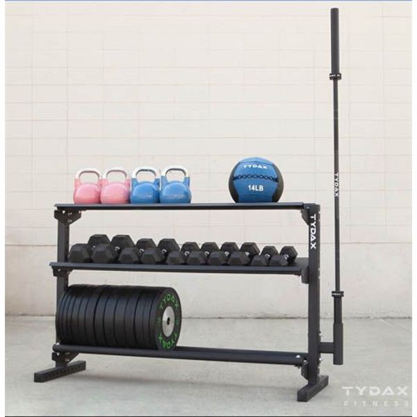 DUMBBELL, BUMPER & FLAT SHELF STORAGE RACK