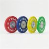 Image 1 : PAIR OF COMP BUMPER PLATES - 25LB GREEN