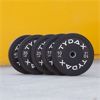 Image 1 : PAIR OF BLACK BUMPER PLATES - 25 LB