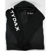 Image 1 : BLACK + CHARCOAL ZIPPERED HOODIE - LARGE