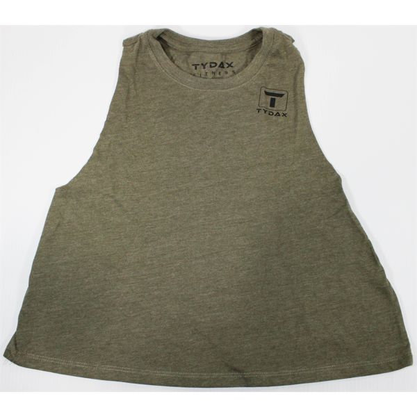 SIGNATURE OG CROP TANK - OLIVE - S