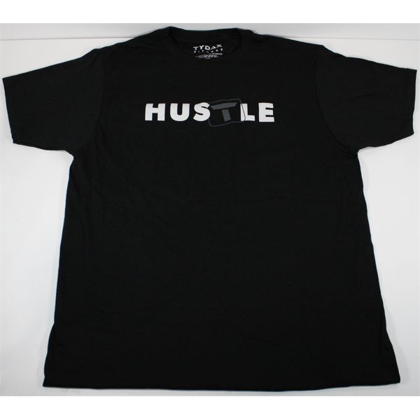 HUSTLE TILT T-SHIRT - BLACK - MEDIUM