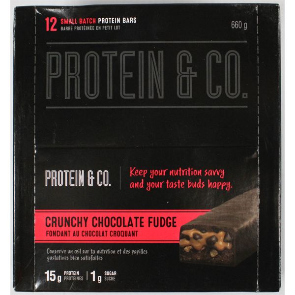 PROTEIN & CO CRUNCHY CHOCOLATE FUDGE BOX