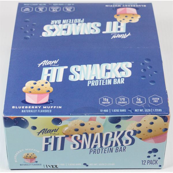 ALANI NU FIT SNACK BAR BLUEBERRY MUFFIN BOX