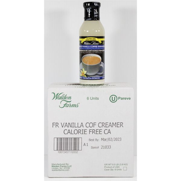 6 WALDEN FARMS FRENCH VANILLA 355ML EA.