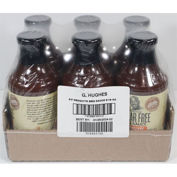 6 G HUGHES SF BBQ SAUCE MESQUITE