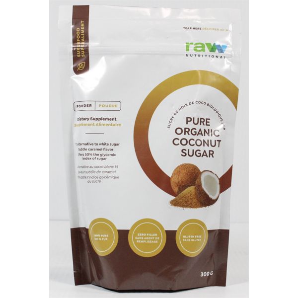 RAW NUTRITIONAL PURE ORGANIC COCONUT SUGAR