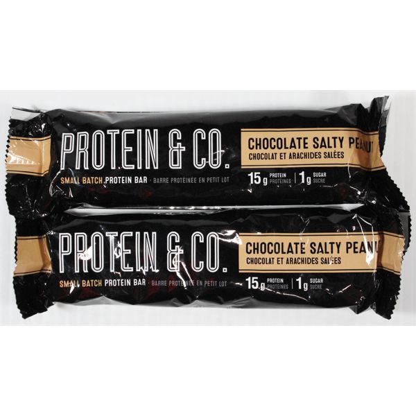 2 - PROTEIN & CO CHOCOLATE SALTY PEANUT SINGLES 