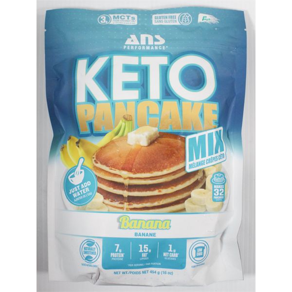 ANS KETO PANCAKES 1LB - BANANA