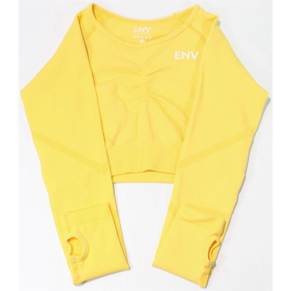 ENV ACTIVEWEAR WOMEN'S SHIRT TOP - YELLOW