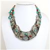 Image 1 : Tibet Hand Made Natural Turquoise & Coral Necklace