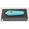Image 1 : NEW ARTIFICIAL BLUE TURQUOISE STONE PIPE