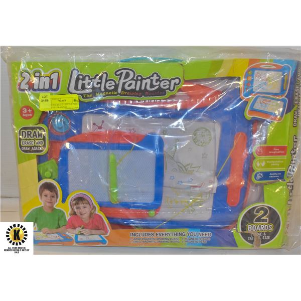 NEW REPACKED 2-1 LITTLE PAINTER MAGNETIC DRAWING