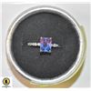 NEW PURPLE & BLUE TANZANITE STYLE RING WITH