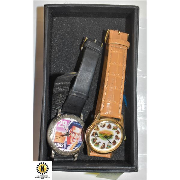 ELVIS & HORSE FACED WRIST WATCHES