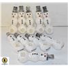 Image 1 : BUNDLE OF 10 NEW SILICONE SNOWMAN PIPES WITH