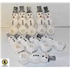 Image 1 : BUNDLE OF 10 NEW SILICONE SNOWMAN PIPES WITH