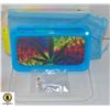 Image 1 : NEW BLUE CANNABIS LEAF THEMED LED ROLLING TRAY