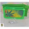 Image 1 : NEW GREEN CANNABIS LEAF THEMED LED ROLLING TRAY