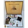 Image 1 : GUNATANAMERA CIGAR BOX FULL OF NEW EARRINGS