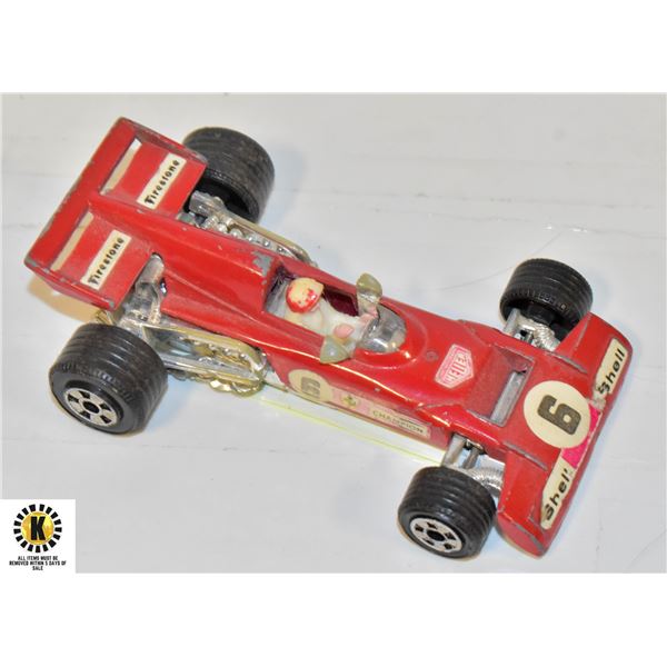 VINTAGE F1 RACE CAR SHELL FIRESTONE FERRARI