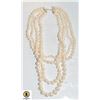 Image 1 : STERLING SILVER 7-11MM WHITE 4 ROW