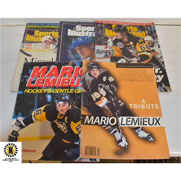 VINTAGE 80S MARIO LEMIEUX BOOK (W/COLOR PICS)