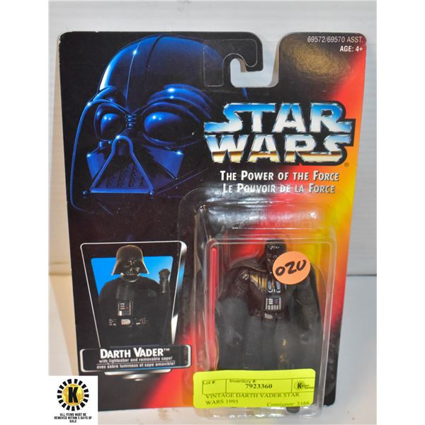 VINTAGE DARTH VADER STAR WARS 1995