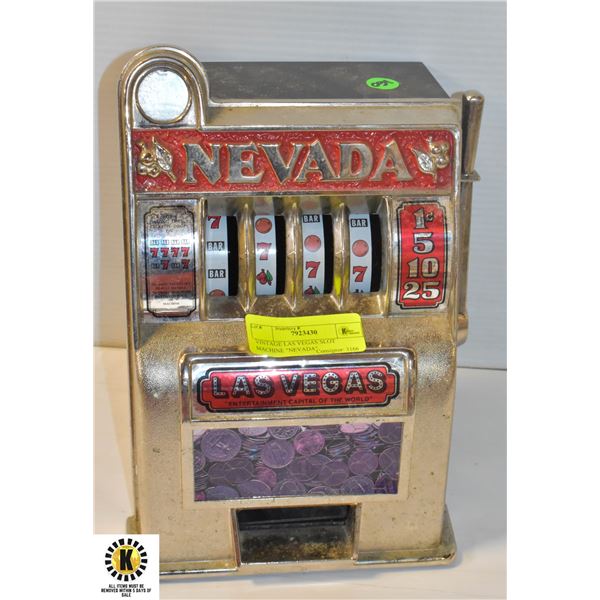 VINTAGE LAS VEGAS SLOT MACHINE  NEVADA 