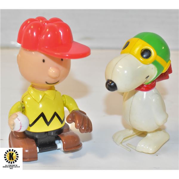 VINTAGE CHARLIE BROWN AND SNOOPY WIND UP