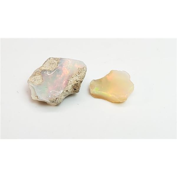 LOT OF 2 NATURAL ROUGH ETHIOPIAN OPALS,