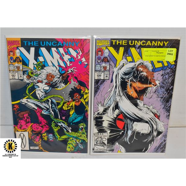 UNCANNY X-MEN #290 & 291