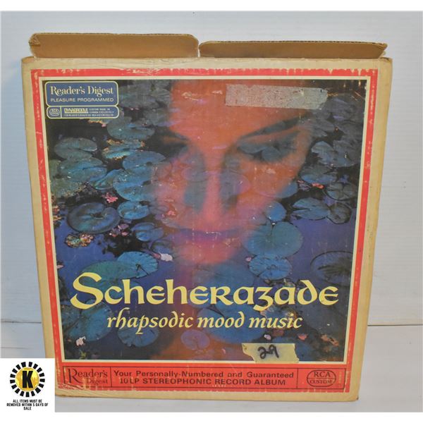 COLLECTORS SCHEHERZADE MUSIC BOX OF