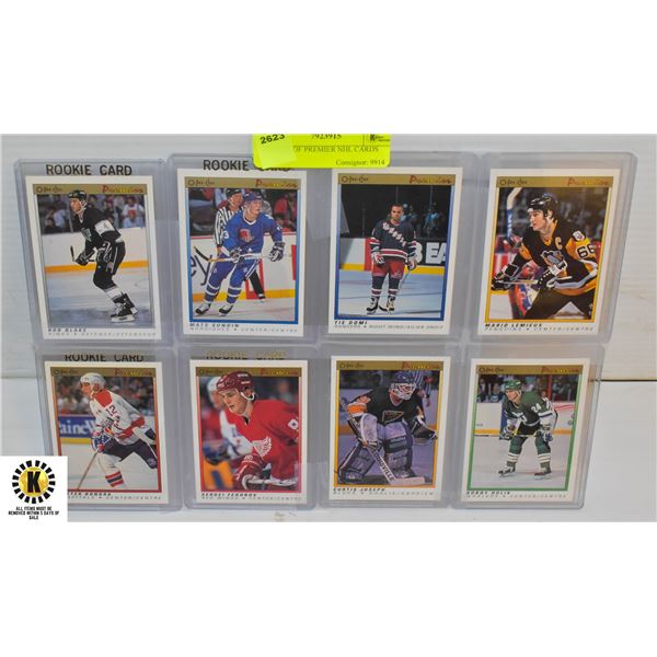 8 PACK OF PREMIER NHL CARDS