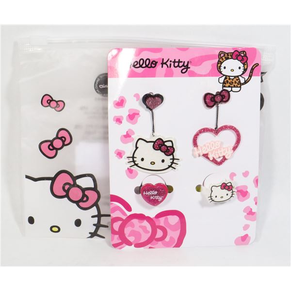 NEW HELLO KITTY AND FRIENDS DROP EARRINGS AND 2PC