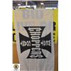 Image 1 : IRON CROSS WHITE CHOPPERS FLAG,3 FT BY 5 FT