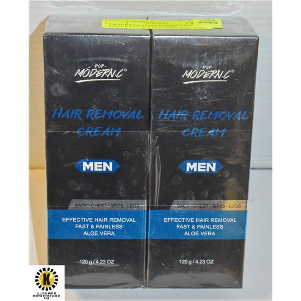 2 PACKS OF HAIR REMOVAL FOR MEN ,FAST & PAINLESS