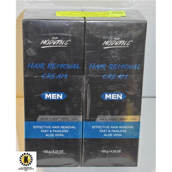 2 PACKS OF HAIR REMOVAL FOR MEN ,FAST & PAINLESS